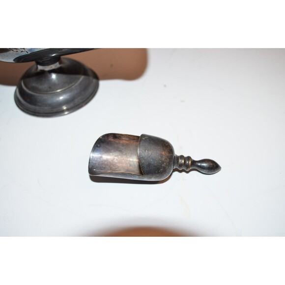 Vtg William Adams EPOC Sheffield England Silver Sugar Scuttle w/Floral Chasing - Picture 6 of 15